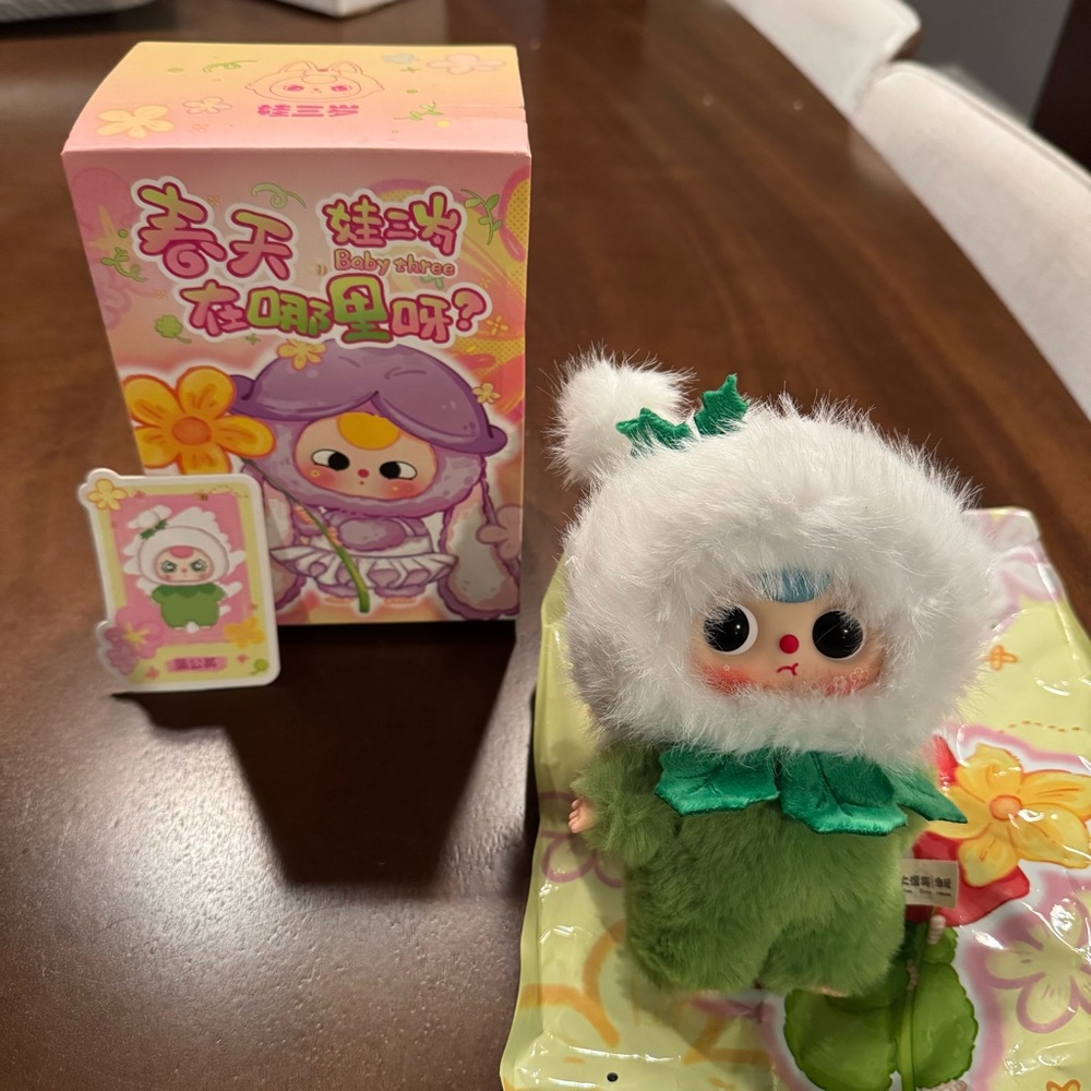 Baby Three (Baby 3 / BB3) “Where’s Spring?” • Dandelion • Collectible Plush - Picture 2 of 2